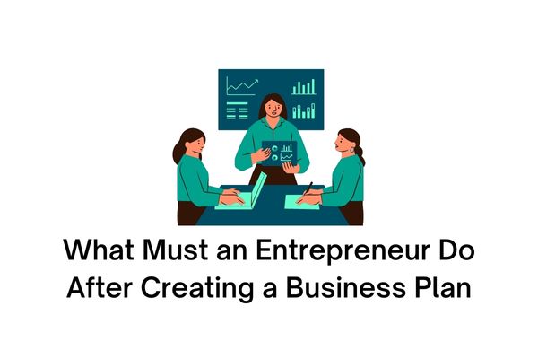 what must an entrepreneur do after creating a business plan